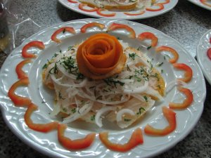 Bacalao a la naranja. Restaurantes en Córdoba Sociedad Plateros María Auxiliadora