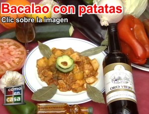 Bacalao con patatas del Restaurante de Cordoba Sociedad Plateros Maria Auxiliadora