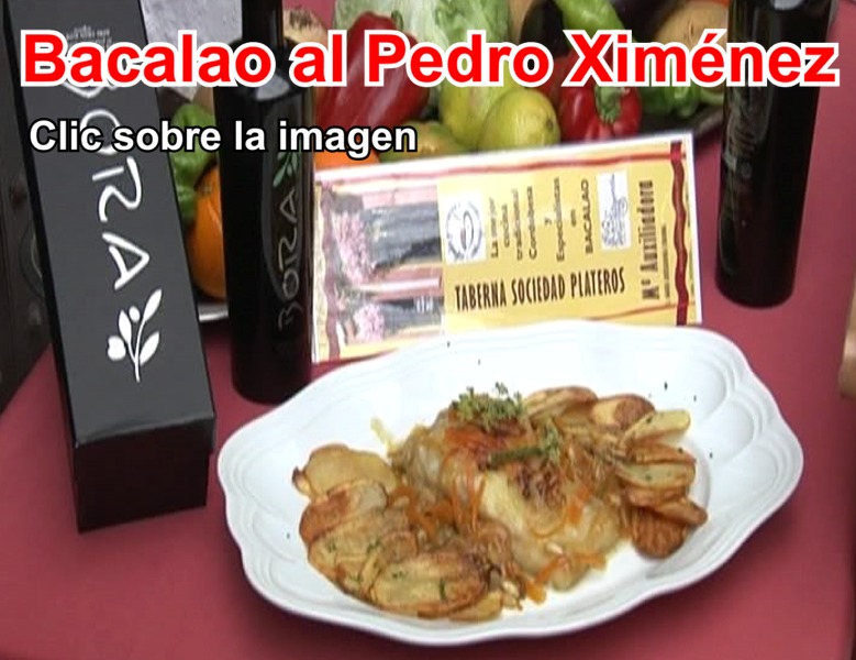 Bacalao al Pedro Ximenez en el Restaurante en Cordoba Sociedad Plateros Maria Auxiliadora