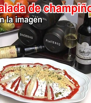 Ensalada champinones del Restaurante en Cordoba Sociedad Plateros Maria Auxiliadora